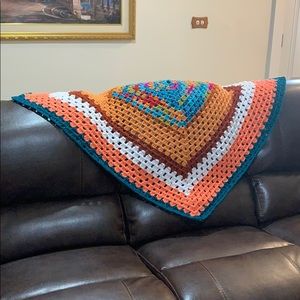 Miami harvest colors Crotchet quilt/throw